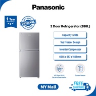 PANASONIC [NR-BL302PS] 2-DOOR REFRIGERATOR, Fridge, Peti Sejuk, 冰箱 (288L) NR-BL302PSMY Invertor, 4 Star, ECONAVI