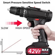 ⚡SG Next Day Delivery⚡42V Electric Drill Cordless Drill Flat Impact Drilling Electric Screwdriver To
