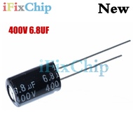 10PCS Higt quality 400V6.8UF  10*13 6.8UF 400V 10*13MM Electrolytic capacitor