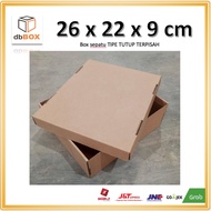 Cardboard BOX size 26x22x9 cm SHOE BOX, die cut, easy use