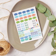 3張入-客製化防水姓名貼紙-立體轉印貼紙-動物姓名款