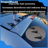[prosperrise] 10Pcs Rear Roof Shark Fins Spoiler Wing Kit Universal Car Roof Spoiler Bumper Spoiler 