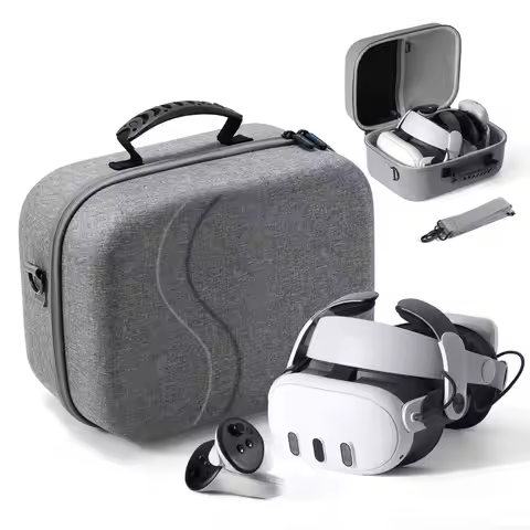 Carrying Case for Meta Quest 3 Travel Case Compatible with Kiwi Design/BOBOVR M3 Battery Head Strap 