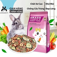 JONSANTY rabbit food for all ages, large package 2.5kg/6LB, ingredients 17 types of organic halan gr