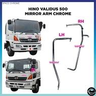 HINO VALIDUS 500 MIRROR ARM CHROME HIGH QUALITY HINO CHROME ACCESSORIES BATANG SIDE MIRROR