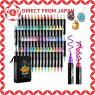 [Direct from Japan] Ohuhu Acrylic Marker Pen 60 Colors Thick & Fine Tips Acrylic Paint Marker Opaque