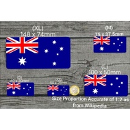 Waterproof Vinyl Glossy 🇭🇲 Australia 🇭🇲 National Flag Sticker (Free Singpost Mailing) + FOC SG Mini 