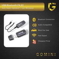 USB Bluetooth CK-02 Jack Audio Speaker / Mobil Wireless CK02 Hitam