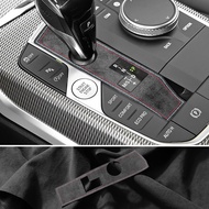 Made of Alcanrata For BMW G20 G22 G07 F44 i4 G29 X3 G01 X5 G05 G06 Gear Shifter Panel Frame Sticker 