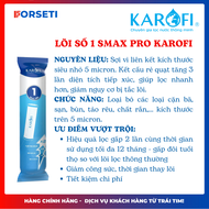 Bộ 3 Lõi lọc thô 123 Smax Pro KAROFI thay thế cho dòng 123 Smax Duo (có tem xác thực Karofi)