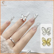 [FT] 5pcs 's Eye Glitter Nail Enhancement Charms Butterflies Assortment Resin 3d Nail Art Decoration