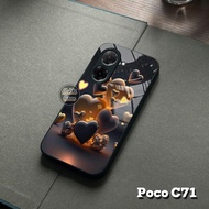 Case For poco C71 - Softcase Glass poco C71 - Casing poco C71 - Silicone For poco C71 - Case Compati