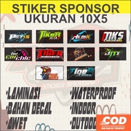 Latest Cool Permanent Racing Sponsor Sticker Helmet Size 10x5 Multi Stickers
