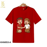 KAUNIX CHILDREN'S T-shirt (KHM053-A) August 2025 Indonesian Independence Day T-shirt Indonesian Inde