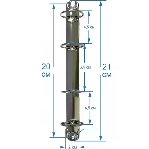 5PCS 4 Rings PR/PD 210-20/25/38 Binder Clip A5
