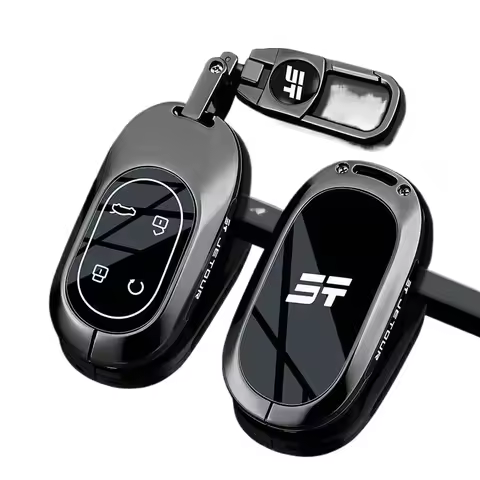Zinc Alloy Key Fob Cover for Chery Jetour X70 PLUS CDM/Shanhai L9/L7 Plus, Heavy Duty Metal Protecti