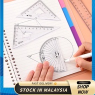 PROTRACTOR RULER 180 / 360 degree ruler measuring angle geometry set/set square/triangle ruler JANGK