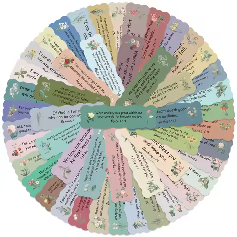 50pcs Aesthetic Flowers Bible Verse Stickers Inspirational Decals For Luggage Guitar Laptop Phone Wa