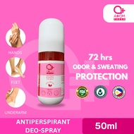 Atom Fresh Anti-Sweat Brightening Deo Spray with Niacinamide 50ml -72 Hrs Odor & Sweating Protection