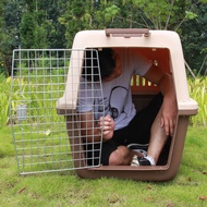 A-T🤲Pet Air Box Dog Cat Cage Cat Portable Extra Large Dog Number Golden Retriever Consignment Box Transport Trolley Case