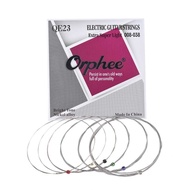 Orphee QE23 Electric Guitar String 6pcs/Set(.008-.038) Hexagonal Steel Core Nickel Alloy Extra Super