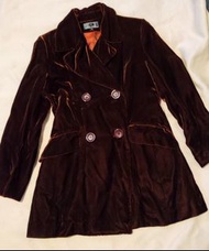 Daniel Hechter Cupro coat 絲絨外套