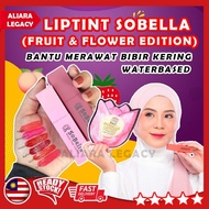 Liptint Sobella Lip Tint Set Fruit Flower Edition Lip Treatment Water Gel Peach Tulip Rafflesia Orig