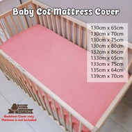 Cadar Baby Cot Plain color / Baby Cot Fitted Bedsheet / Cadar Bayi / Baby Cot Mattress Cover size 13