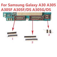 2-10pcs LCD Display Screen FPC Connector For Samsung Galaxy A30 A305 A305F A305F/DS A305G/DS USB Charger Charging Contact Plug Connector