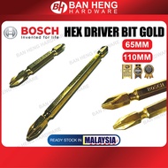 GOLD COLOR  BOSCH HEX DRIVER 65MM / 110MM (PH2)