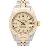 【二手】ROLEXDatejust W 字頭 69173 象牙白/海軍藍/BA K18（黃金）不鏽鋼 Datejust W 字頭女錶