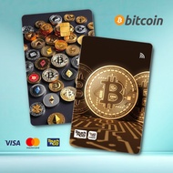 BITCOIN Cryptocurrency - Touch n Go Card Sticker Cover TNG / MASTER / VISA / CREDIT/ DEBIT CARD STIC