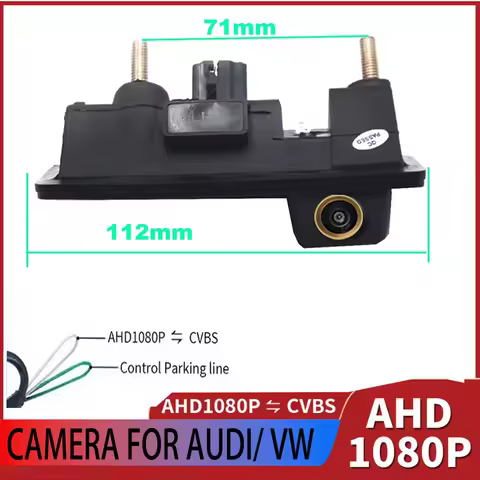 170 Degree CVBS Switch 1080P AHD Vehicle Rear View Camera for VW Passat Golf Polo Jetta Tiguan Touar