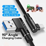 USB Type C fast charging cable 2M/3M long for android phones USB to Type C