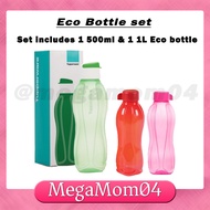 Eco Bottle Set 500ml &amp; 1L Water Bottles set Tupperware containers