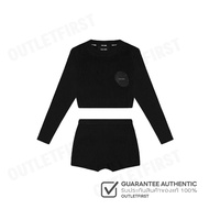 TEAM WANG รุ่น BALLOON TOP AND SHORTS SET CODE: TW-FW22A010 BK ชุดเซ็ทเสื้อครอปกางเกงขาสั้น ชุดเซ็ท