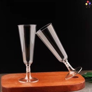[COB] 1/10Pcs Plastic Disposable Clear Champagne Cotail Glasses  Cups Birthday Party Wedding Anniver