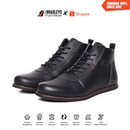 (PO Size) Bradleys Erudite Black - Men's Casual Leather Boots Formal Shoes Pre-Order Size
