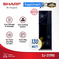 SHARP Kulkas 2 Pintu Kirei 3 SJ-317MG Low Watt Hemat Energi
