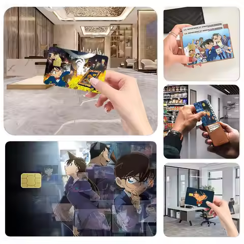 Detective Conan Anime 100% Hot Sale Amine Credit Debit Bank Card Bus Card Film Skin Sticker
