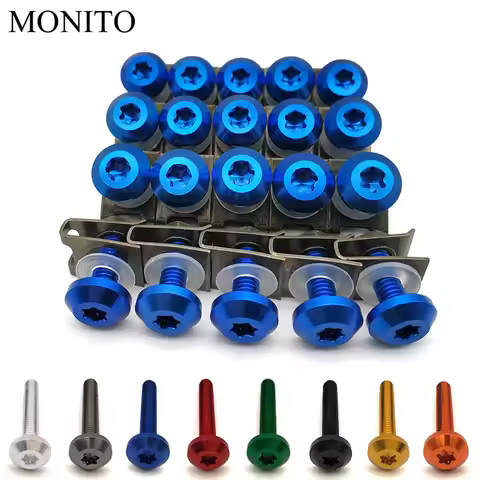 Custom Motorcycle Fairing Screws Clips Body Spring Bolts Kit For yamaha aerox155 mt03 aerox 155 yz 1