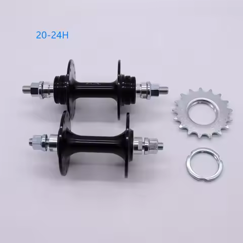 Fixed gear bike Bearings hub 20 24H holes Aluminum alloy front rear hub city bicycle with fixed flyw