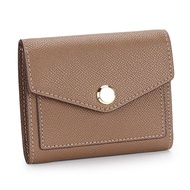 The new fashionable leather wallet is suitable for womens short folding card holder multi-functional