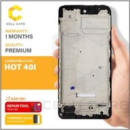Front Housing LCD Frame Body Compatible For INFINIX HOT 40I X6528B