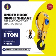 European Type Electric Hoist Under Hook Single Sheave 1 Ton