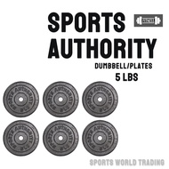 Sports Authority Dumbbell/Barbell Plates 5 lbs ( 6 PCS )