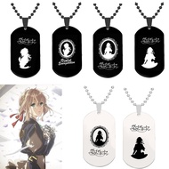Anime Game Violet Evergarden Necklaces Violet Evergarden Halloween Fashion Man Woman Cosplay Accesso
