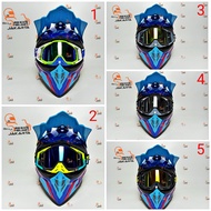 JPX HELMET CROSS X21 PEPSI BLUE GLOSSY TRAIL SUPER CROSS