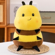 With Wings Honey Bee Plush Stuffed Animal Insect Toys Bee PLushie Fluffy Little Bee Cartoon Stuffed 
