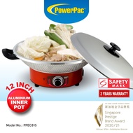 PowerPac Electric Wok, Steamboat, Multi Cooker, Frying Pan 12 Inch (PPEC815)